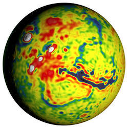 Local Variations in the Gravitational Pull of Mars (Credit: NASA/GSFC/Scientific Visualization Studio)