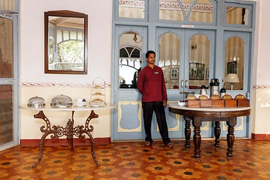 INDIA. Matheran. Verandah in the forest. Afternoon tea. 2016.