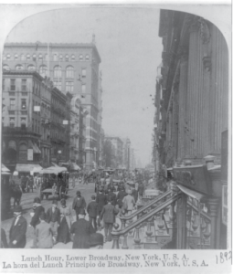 Lower Broadway, 1892