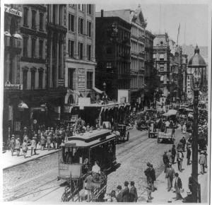 Lower Broadway ca 1897