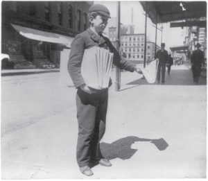 Newsboy, 1896