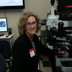 Me in P&G's Microsopy & Imaging lab