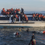 Syrian and Iraqui Refugees Arrive in Greece