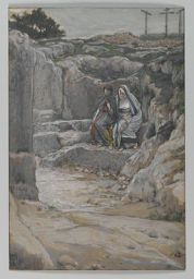 Holy Saturday Brooklyn Museum - The Two Marys Watch the Tomb (Les deux Maries observent le tombeau) - James Tissot