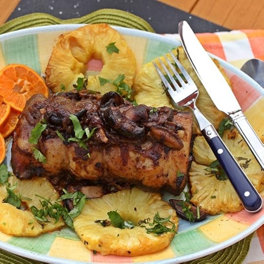 Roasted Lamb in a Red Wine Sauce