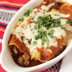 Cheesy Sausage Enchiladas