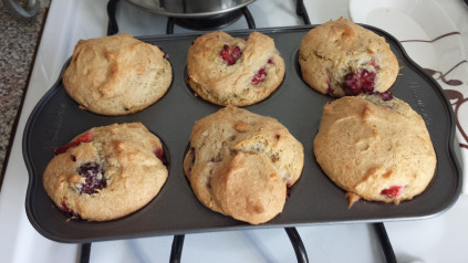 Blackberry and Strawberry GF Muffins