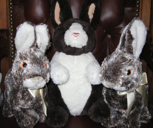 Easter4 plush bunnies
