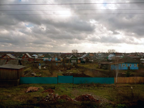 Endless tiny villages along the tracks