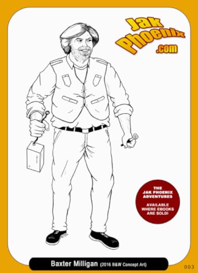 Baxter Character Art from the Jak Phoenix Space Adventure Series