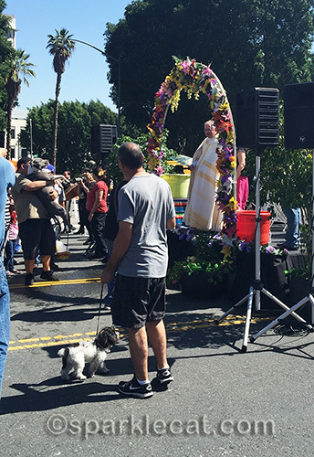 Archbishop of Los Angeles at the Blessing of the Animals