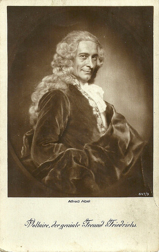 Alfred Abel as Voltaire in Fridericus Rex
