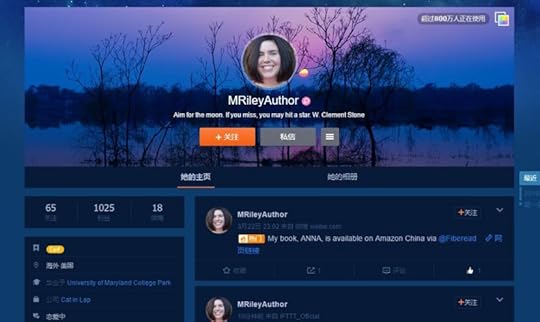 Meghan Riley Author on Sina Weibo