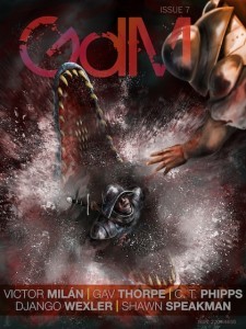 Cover of Grimdark Magazine Issue 7 (Nu Thai Screw Job by Gav Thorpe)