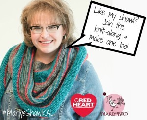 Join the Marly Bird Garter Stitch Shawl KAL