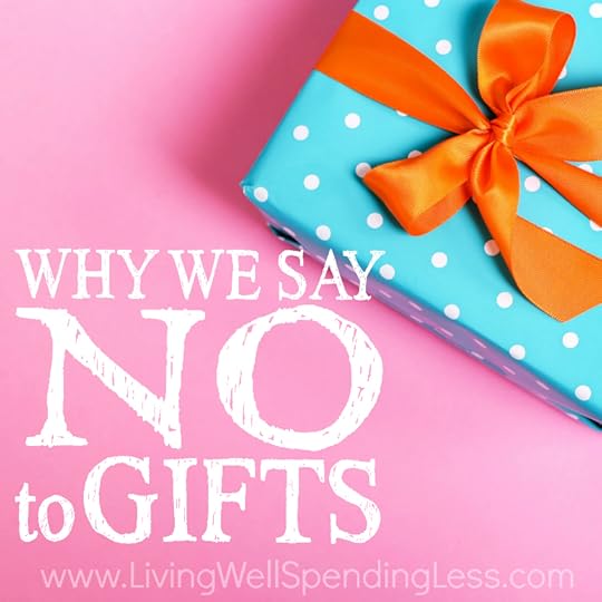 Why We Say No to Gifts Square 2