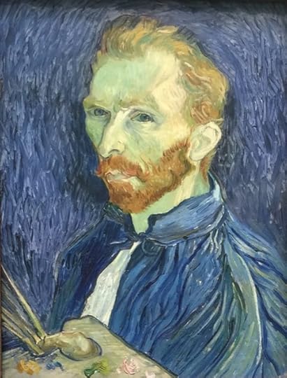 The palette of van Gogh in a self portrait