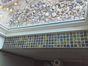 Tiling Progress: Left Side of Finished Window Sill