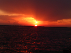 and sunset.