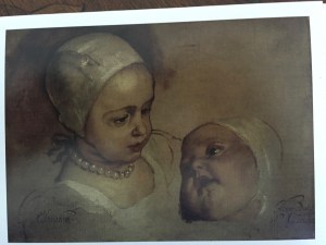 The Princesses Elizabeth and Anne, Daughters of Charles I, borrowed from the Scottish National Portrat Gallery for the current Frick exhibit