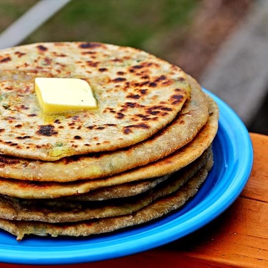 Alu Paratha - North Indian Whole Wheat Potato Stuffed Flatbreads