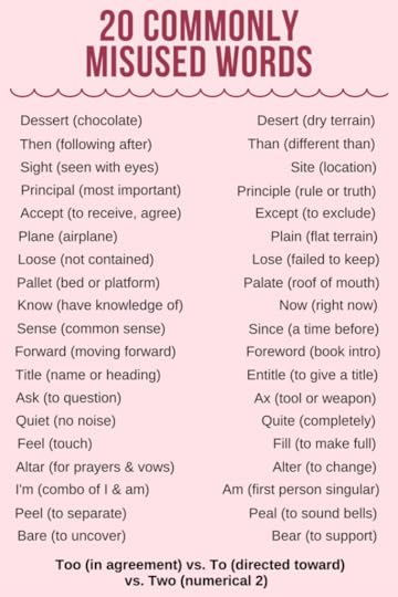 commonly misused words