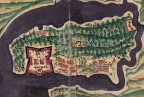 Map-of-the-Mombasa-Fortress-Kenya.-Bocarro-António.-Livro-das-Plantas-de-todas-as-fortalezas-cidades-e-povoaçoens-do-Estado-da-Índia-Oriental.-1635.-No-Copyright-290x195