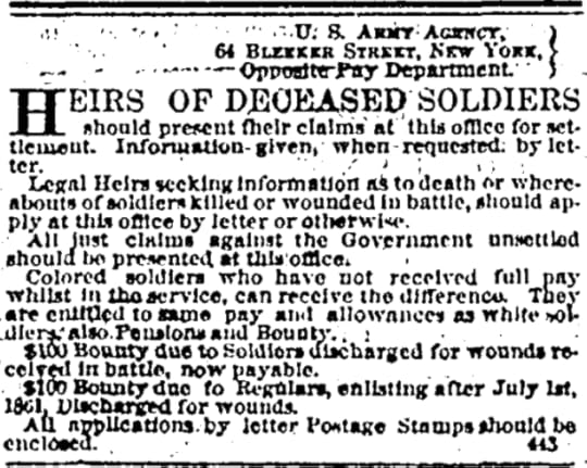 20 August 1864 Heirs of Deceased Soldiers