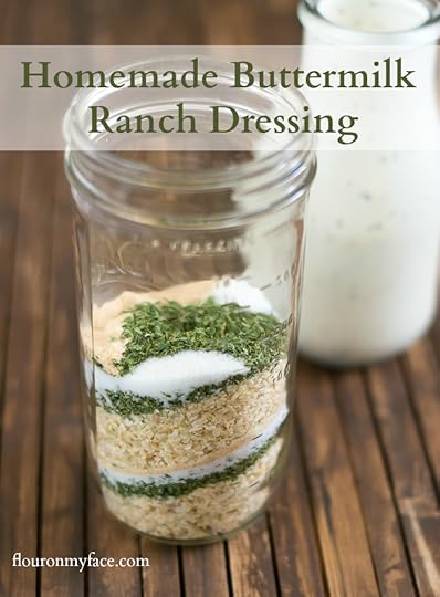 How to make Homemade Buttermilk Ranch Dressing mix recipe via flouronmyface.com