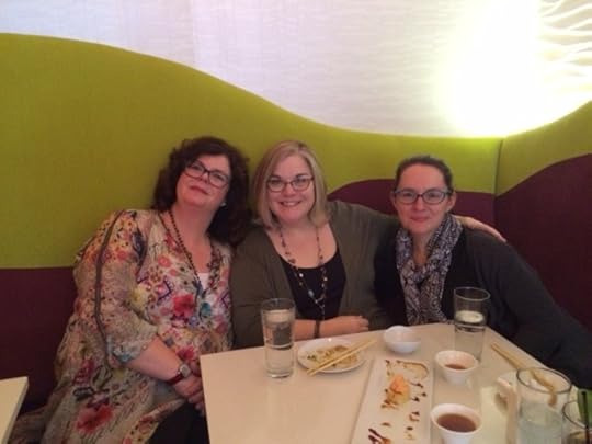 Danielle Egan-Miller and Joanna MacKenzie, my dream team. Missing from photo is Abby Saul, equally dream-teamy.
