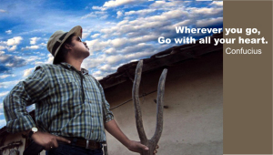 Wherever you go........go with all your heart, Confucius
