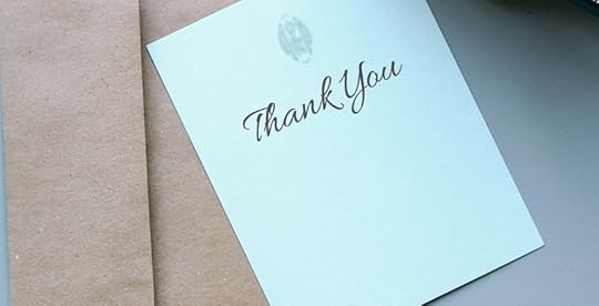 Thank you card to express gratitude