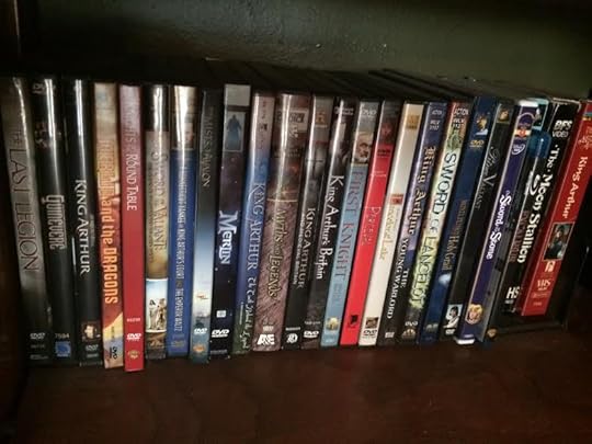 My Arthurian movie shelf. Yes, I even have First Knight and Sword of the Valiant.