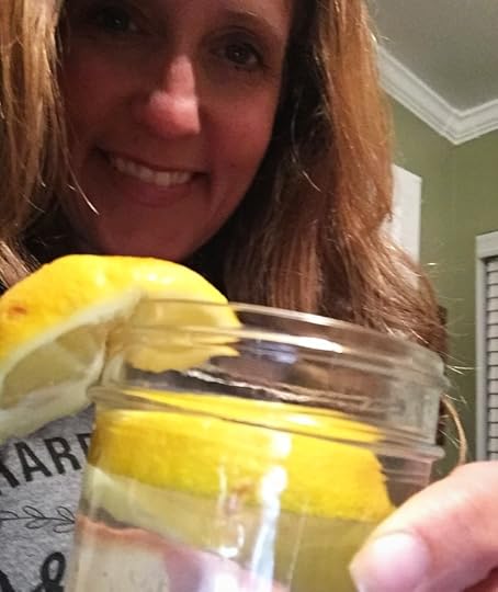 me with water and lemon