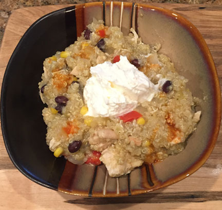 Mexican Chicken Quinoa Casserole