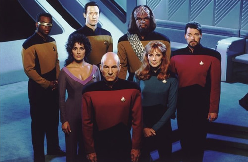 The cast of Star Trek: The Next Generation