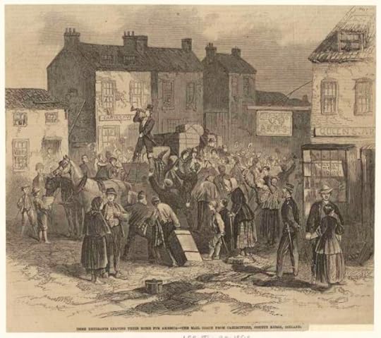 Irish Emigrants Leaving for America from Caherciveen, Co. Kerry, 1866 (New York Public Library Image ID 833634)
