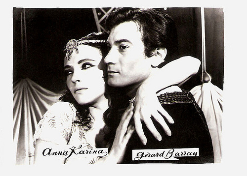 Anna Karina and Gérard Barray in Sheherazade (1963)