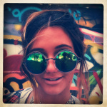 Street art, Melbourne. (*I hope this beautiful young woman in sunglasses, who allowed me to take her photo, does not mind being included)