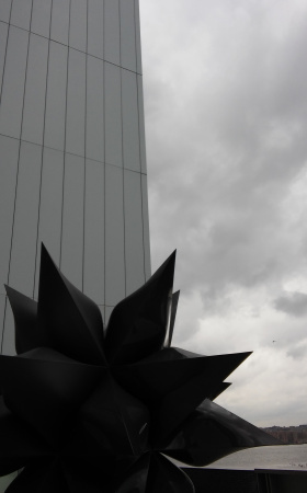 Outdoor terrace at the Whitney Museum of American Art.