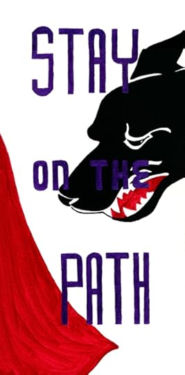 Another WPA inspired one (oh, and although I am a printmaker, both of my WPA inspired works are paintings), this time in honor of Babette and Louis. Shiny purple!