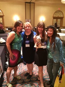 With frieds and colleagues Asa Maria Bradley, Paige Tyler and Genita Loh