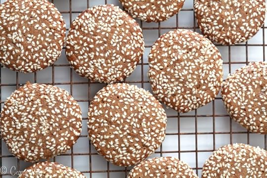 Sesame Cookies Recipe via DeliciouslyOrganic.net #grianfree #recipe