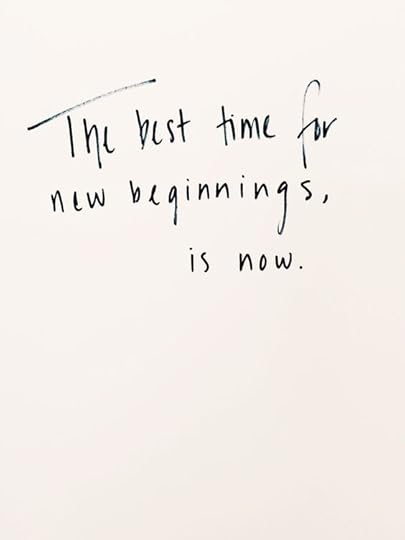 No time like the present: 