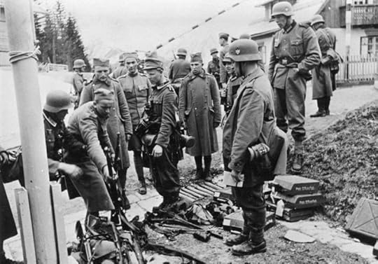 Yugoslavian infantry surrendering to Germans, 6 April 1941 (German Federal Archive: Bild 146-1975-036-24)