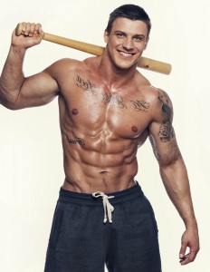 Image of muscle man posing in studio