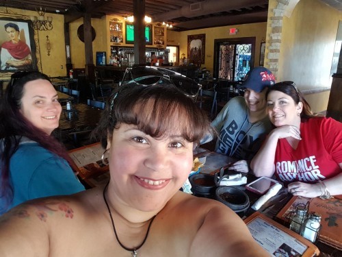 TNEE: Me, Bianca Sommerland and Julie Morgan with reader Lisa