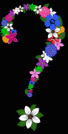 Q mark flowers