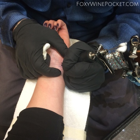 Getting inked. Like a motherfucking gangsta.