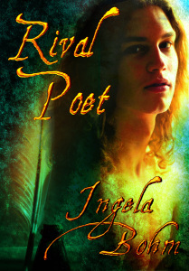 RP guldtext röd kille halvgul fjäder